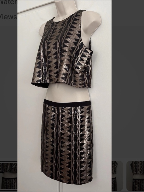 BB Dakota Dresses & Skirts - Flawless Sequined Top & Matching Skirt Set Regular Size Small Jack By BB Dakota